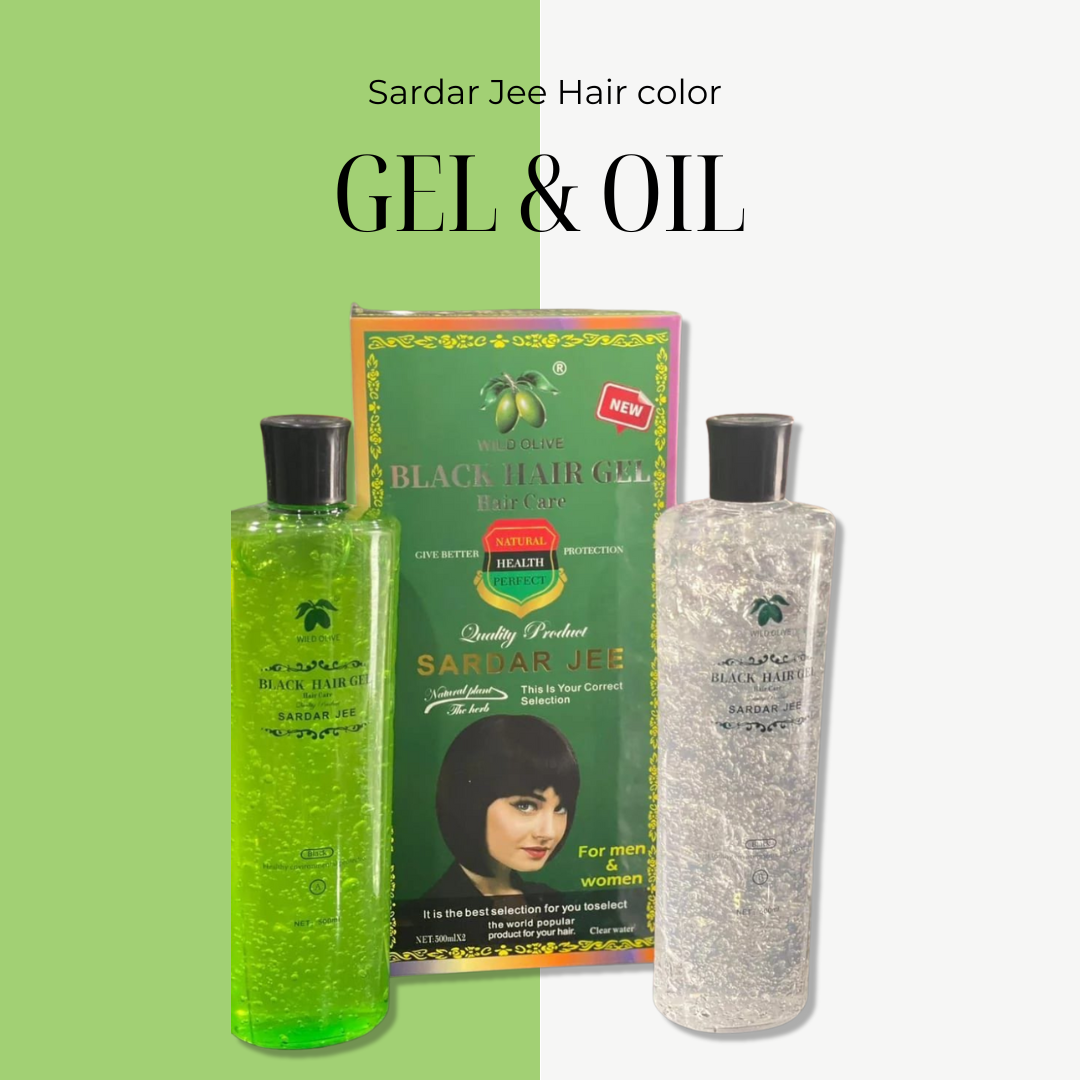 Herbal Black Hair Oil &amp; Gel
