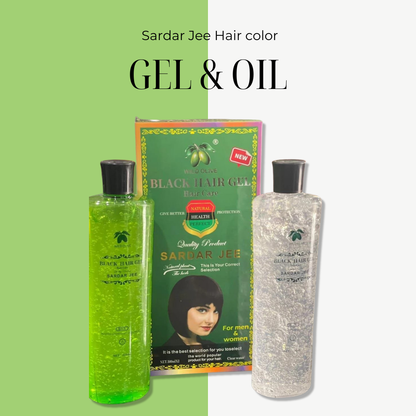 Herbal Black Hair Oil &amp; Gel
